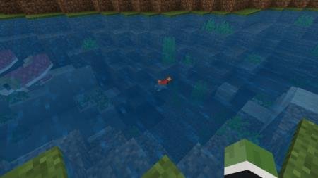 Рыба в воде в мире Майнкрафт