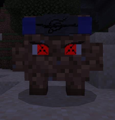 Жуткий Грязевой отаку с пробудившимся шаринганом в ночи