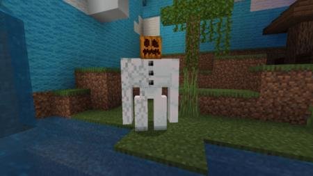 Ледяной голем, напоминающий железного голема