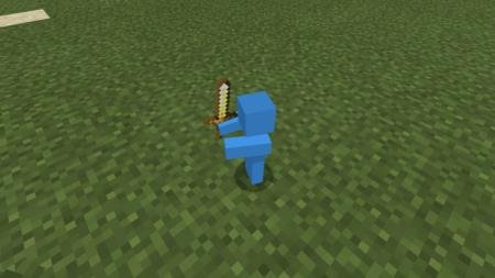 Синий солдат-мечник