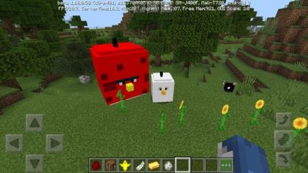 Злые птички в Майнкрафт - птицы из Angry Birds