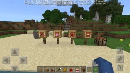 Добавленные модом предметы, представленные в рамках