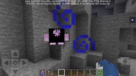 Крот в пещере перед игроком