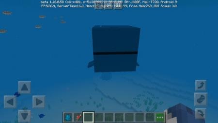 Огромный кит в подводном мире