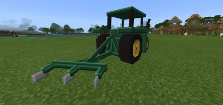 Плуг, установленный позади трактора