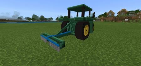 Разбрызгиватель, подключённый к трактору в качестве дополнительного оборудования