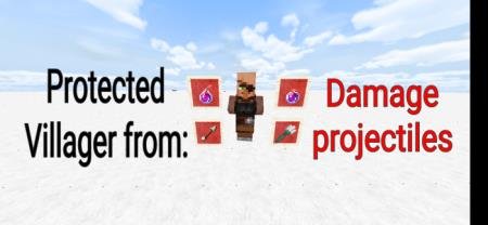 Деревенский житель, который будет защищён от урона и снарядов