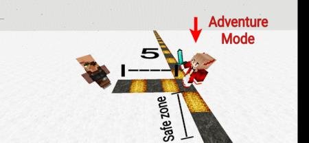 Деревенский житель в пределах безопасной зоны