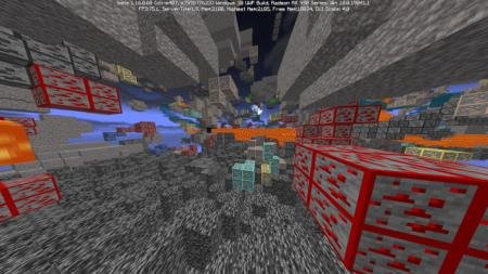 Ночное видение игрока с прекрасным обзором на все блоки