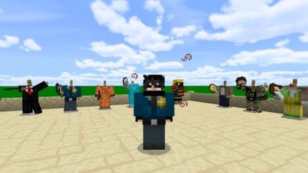 Польцейская униформа на игроке