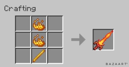 Рецепт крафта великого пламенного меча
