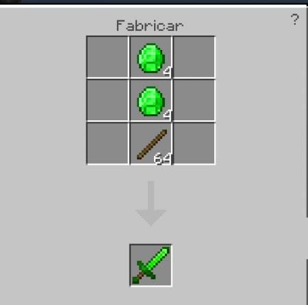 Рецепт крафта меча из перидота