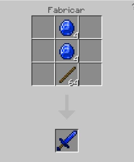 Рецепт крафта сапфирового меча