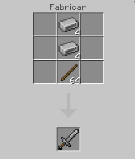 Рецепт крафта серебряного меча