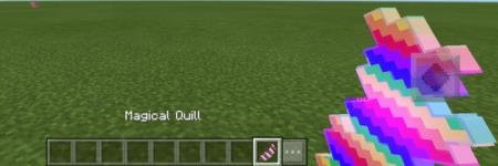 Игрок с разноцветным волшебным пером в руках