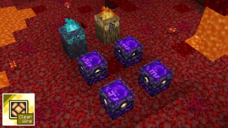 Красивые текстуры якоря возрождения и костров в Нижнем мире