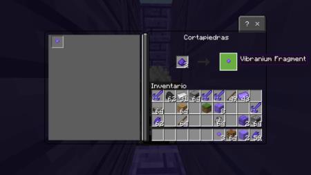 Процесс получения фрагмента вибраниума из силы вибраниума в камнерезе