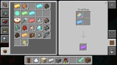 Рецепт крафта фиолетового слитка