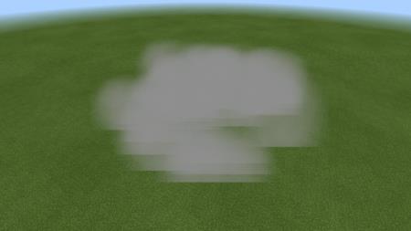 Туманная местность на поле в равнине