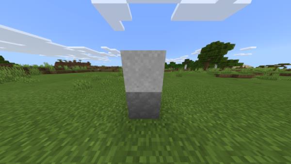 Представление двух блоков Луны - пыль и блок