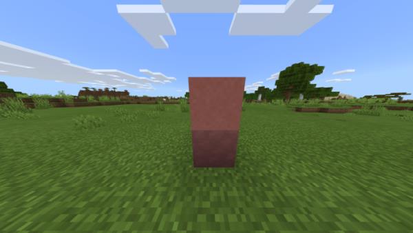 Представление двух блоков Марса - пыль и блок