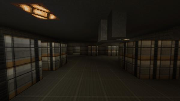 Складское помещение с контейнерами в зоне SCP