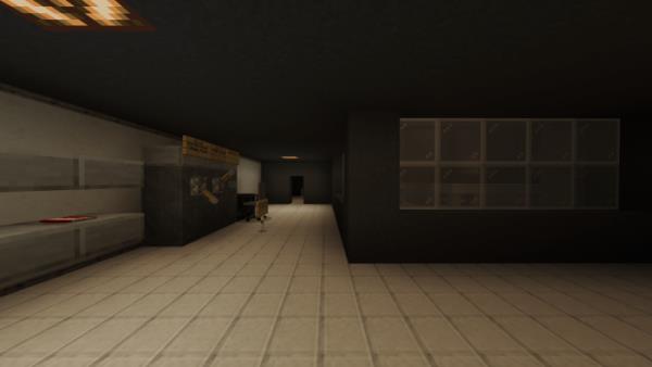 Угол коридора с рычагами