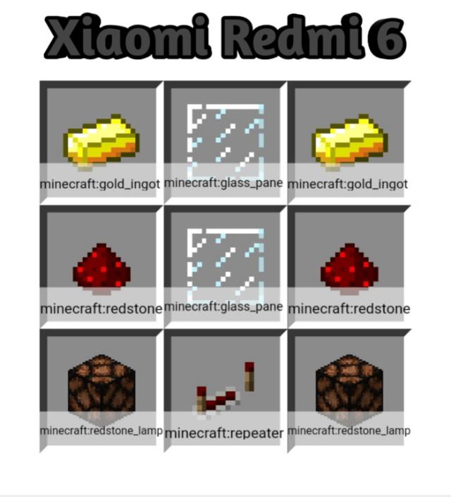 Рецепт крафта смартфона Xiaomi Redmi 6