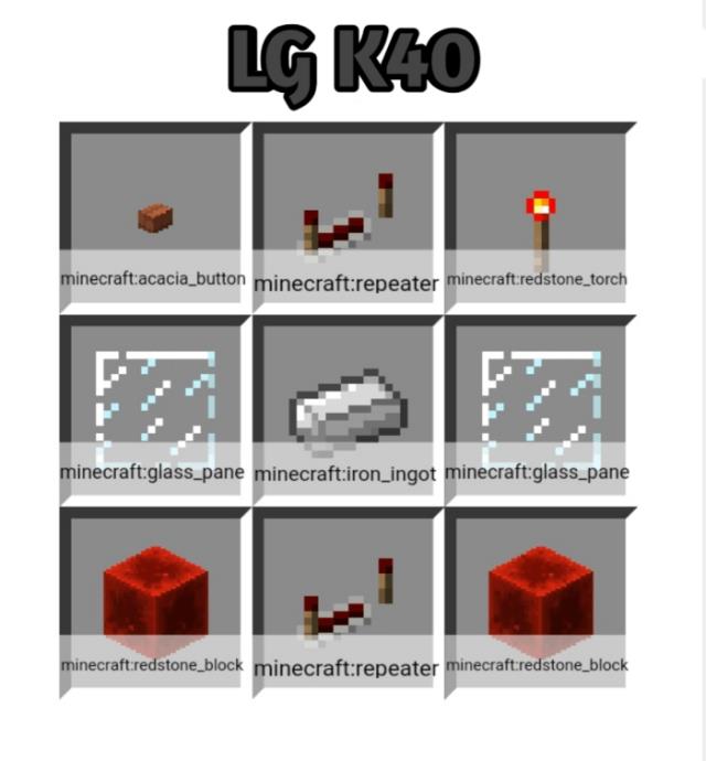 Рецепт крафта телефона LG K40