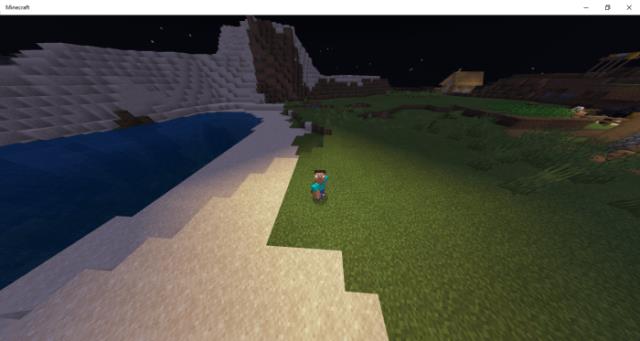 Освещение от факела, направленное на Стива