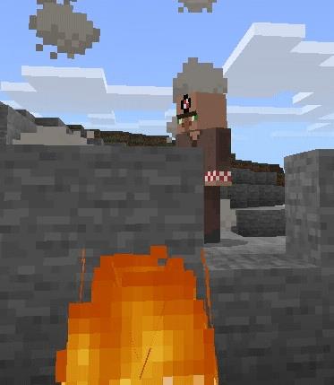 Нубстас рядом с костром