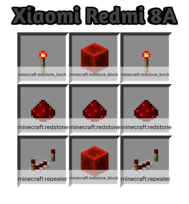 Рецепт крафта Xiaomi Redmi 8A