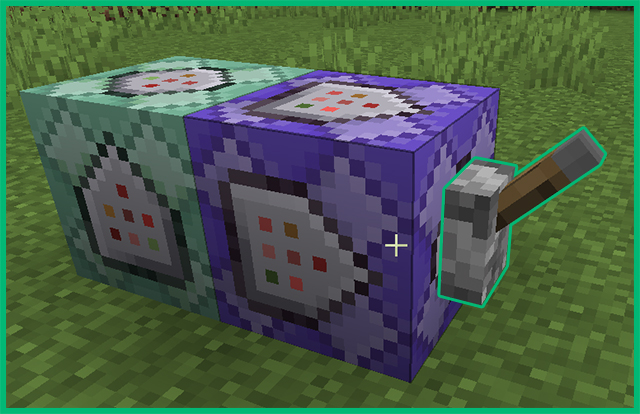 Командный блок и рычаг