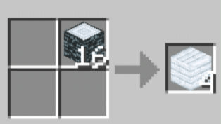 Рецепт крафта белых древесных блоков