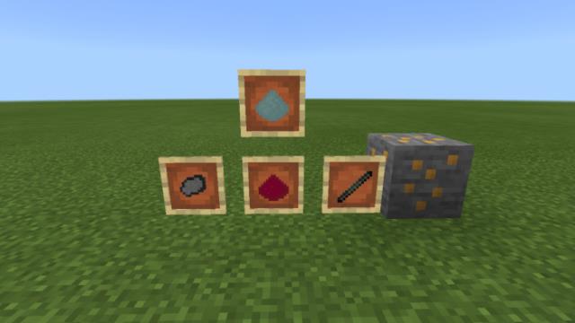 Новые доступные виды пали и других блоков, предметов