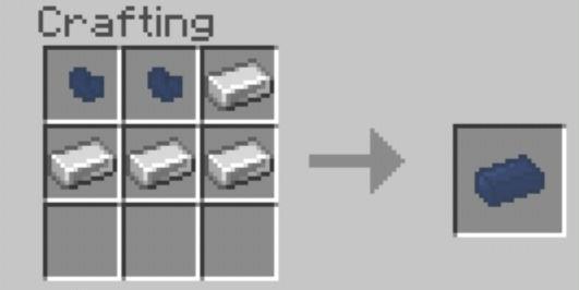 Рецепт крафта синего слитка