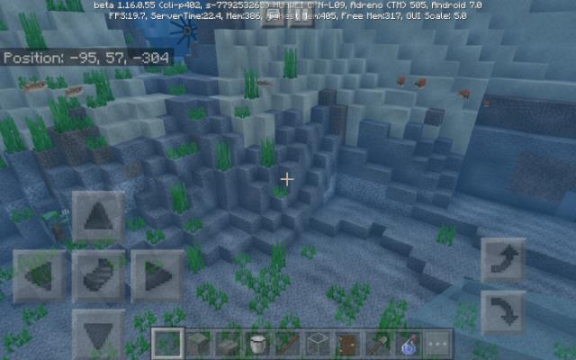 Подводный мир с водорослями и рыбами