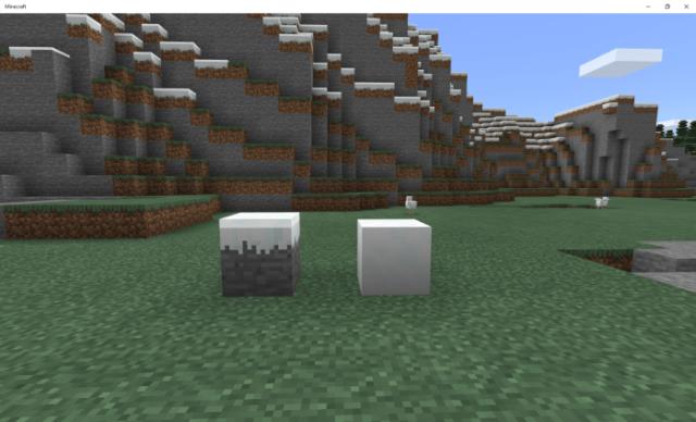 блоки снега