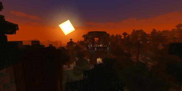 Закат в игре