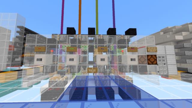 Замок из цветного маяка