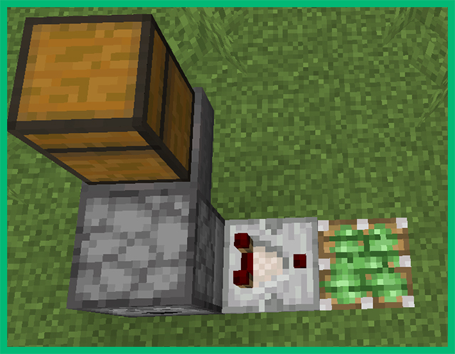 Постройка мусорки шаг 1