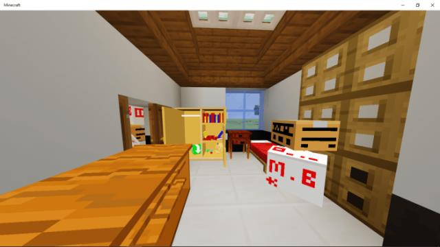 Новые элементы реалистичной мебели в небольшой комнате