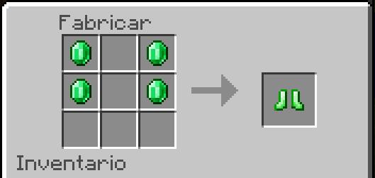 Рецепт крафта изумрудных ботинок