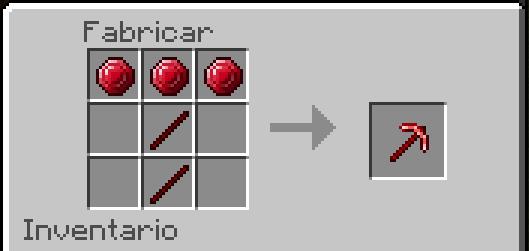 Рецепт крафта рубиновой кирки