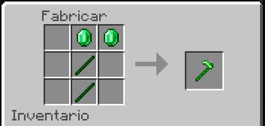 Рецепт крафта изумрудной мотыги