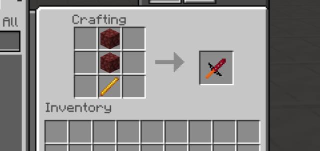 Рецепт крафта адского меча