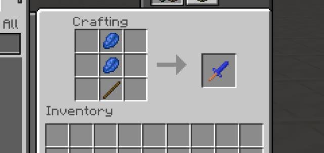 Рецепт крафта лазуритового меча