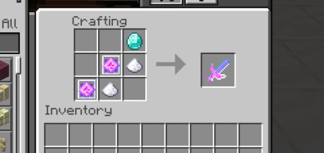 Крафт меча света, увеличивающего скорость игрока