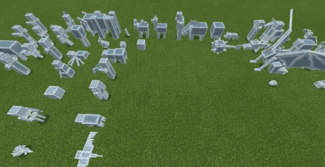 множество статуй