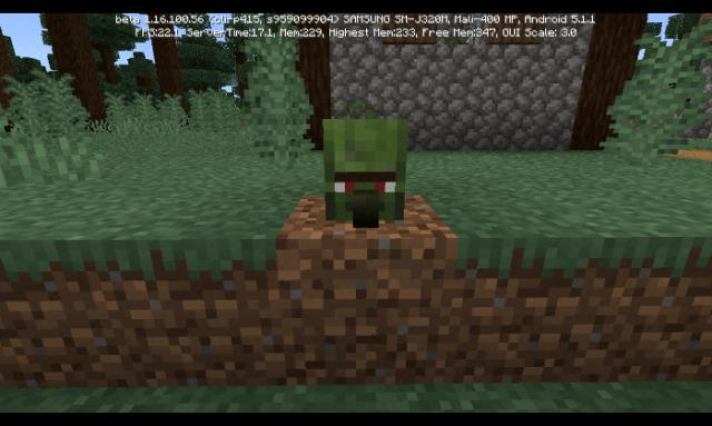 Голова зомби-сельчанина